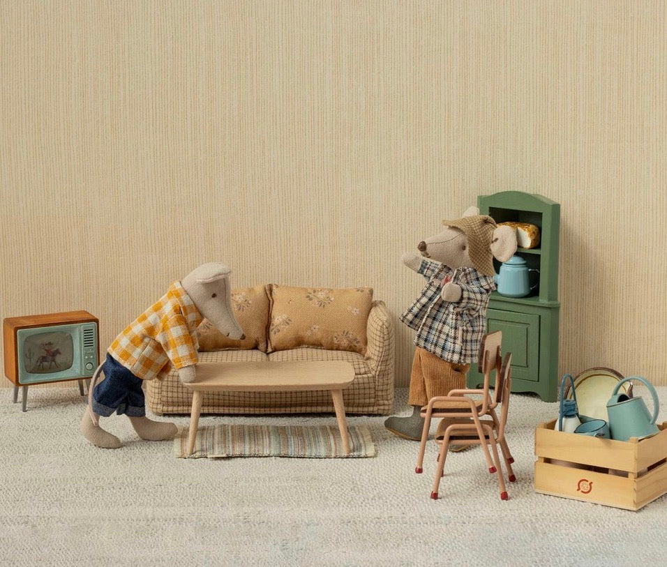 Maileg - Couch. Mouse - Marble