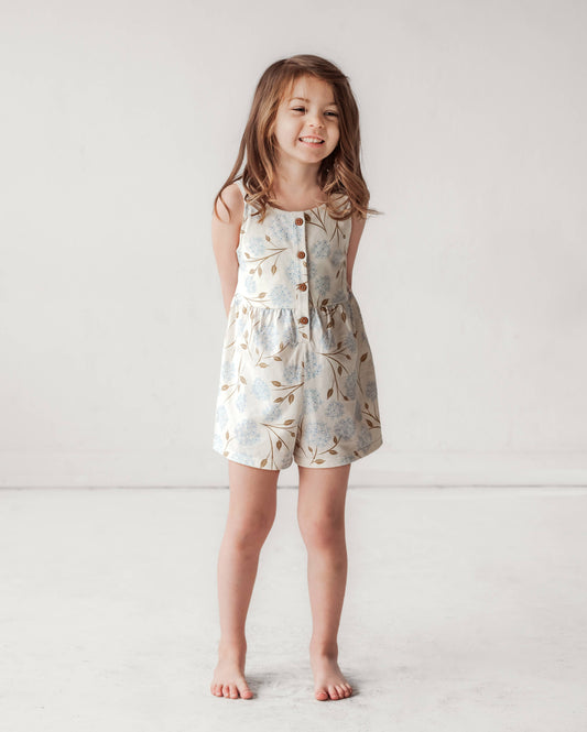 City Mouse Studio - Tank Romper- Hydrangea