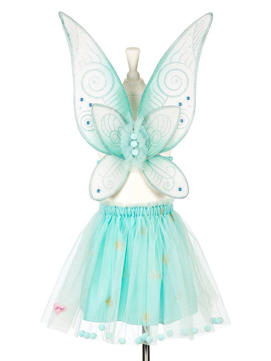 Speedy Monkey - Angelina Fairy Costume Skirt and Wings Set (mint green)3-5ys