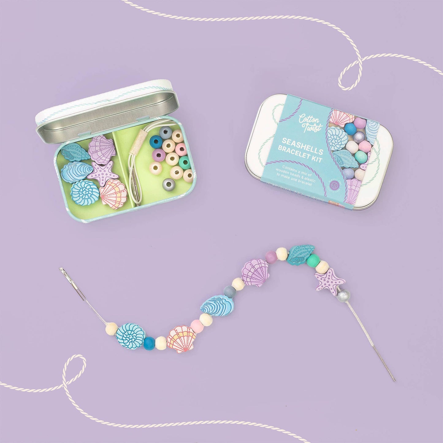 Cotton Twist - Seashell Bracelet Gift Kit