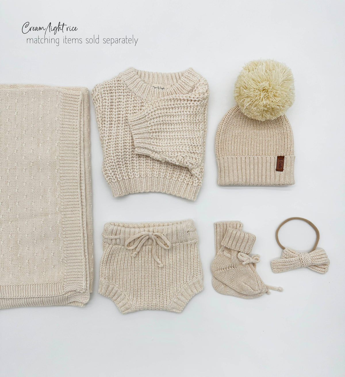 OLIVE & CRADLE - Chunky Knit Sweater Pastels