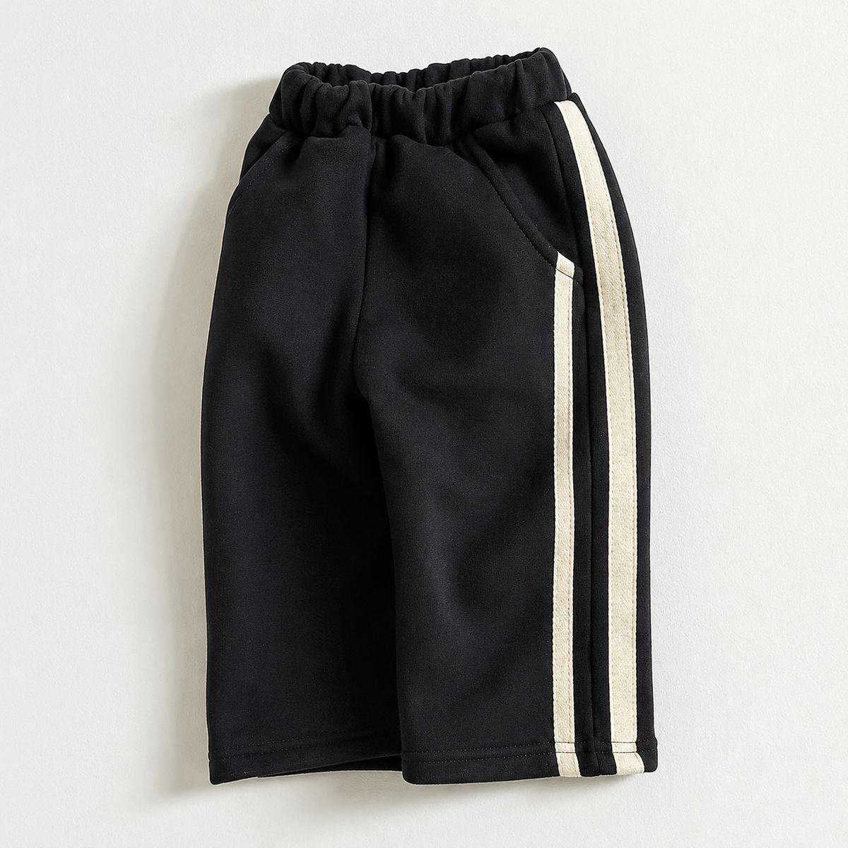 Birdie Lane Baby + Kids - Black Double Stripe Pants with pockets