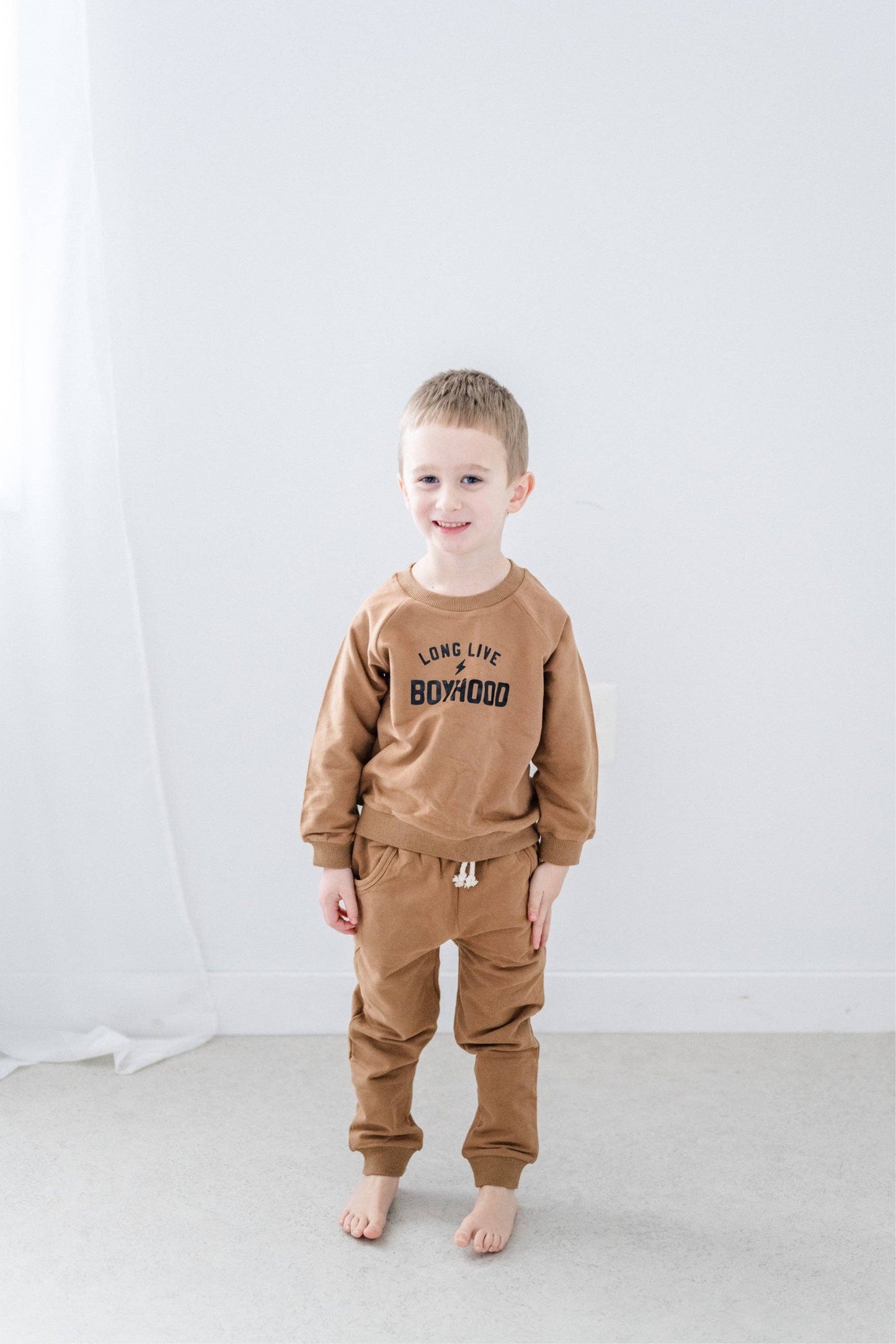 Tiny toes Baby Co - Long Live Boyhood organic lounge set