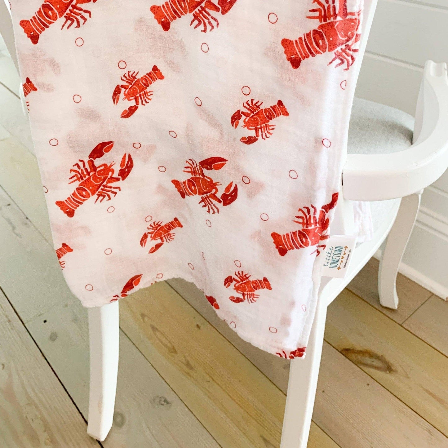 Little Hometown - Heads and Tails Baby Muslin Swaddle Receiving Blanket