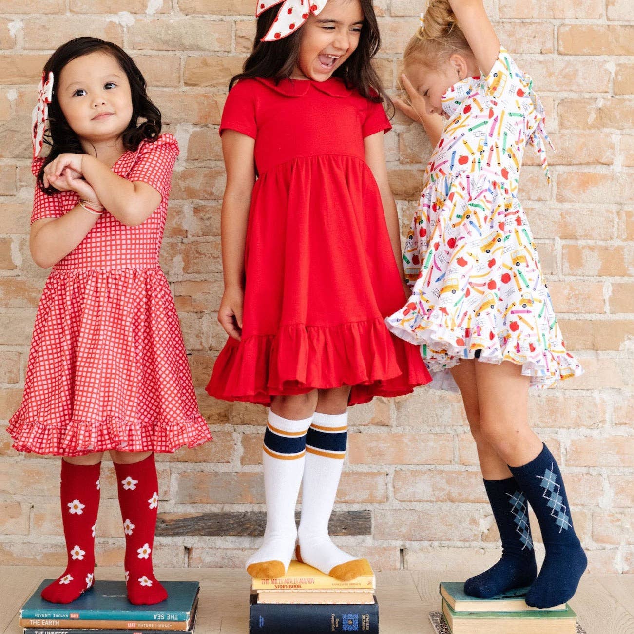 Little Stocking Co. - School Girl Knee High Sock 3-Pack: 4-6 YEARS