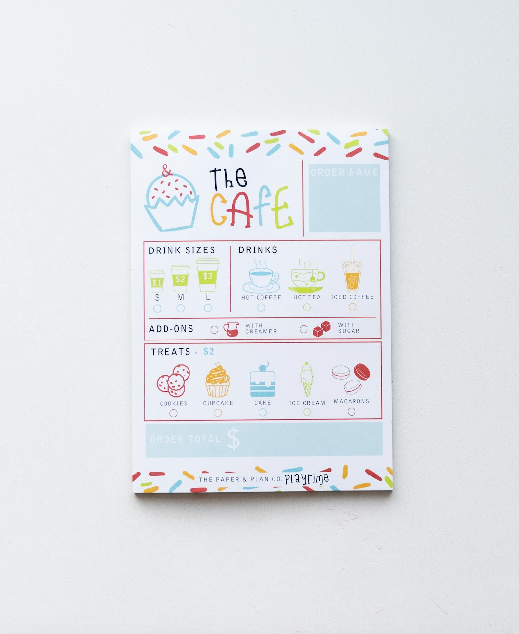 The Paper and Plan Co. - Cafe Playtime Pad®