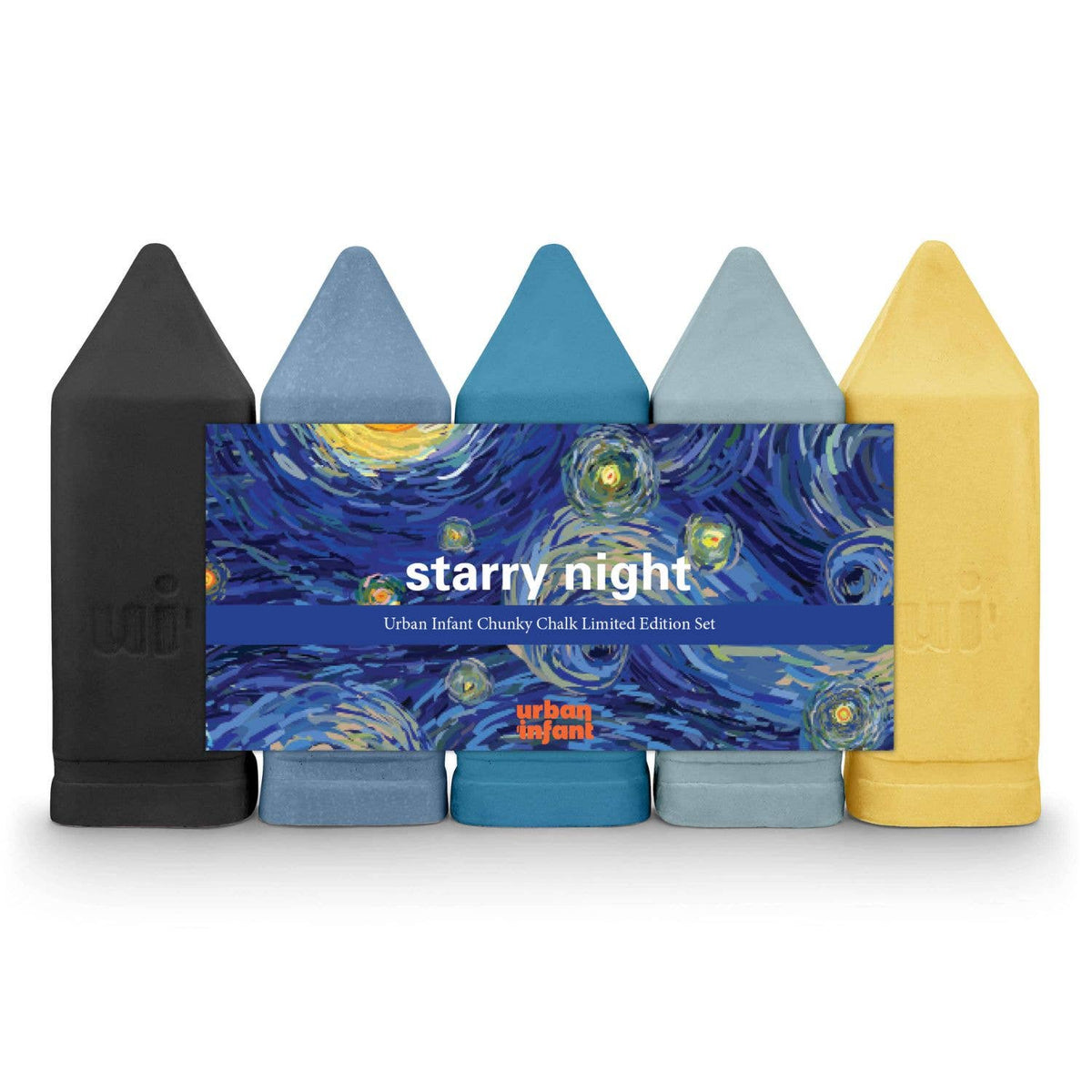 Urban Infant - Kids Chunky Sidewalk Chalk - Non-Toxic - Starry Night