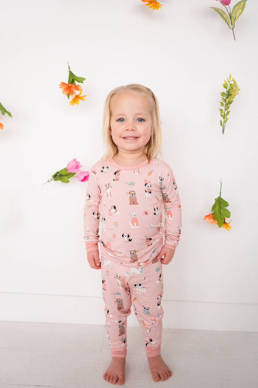 DreamLet - Puppy Egg Hunt (Long Sleeve PJ) - Pink