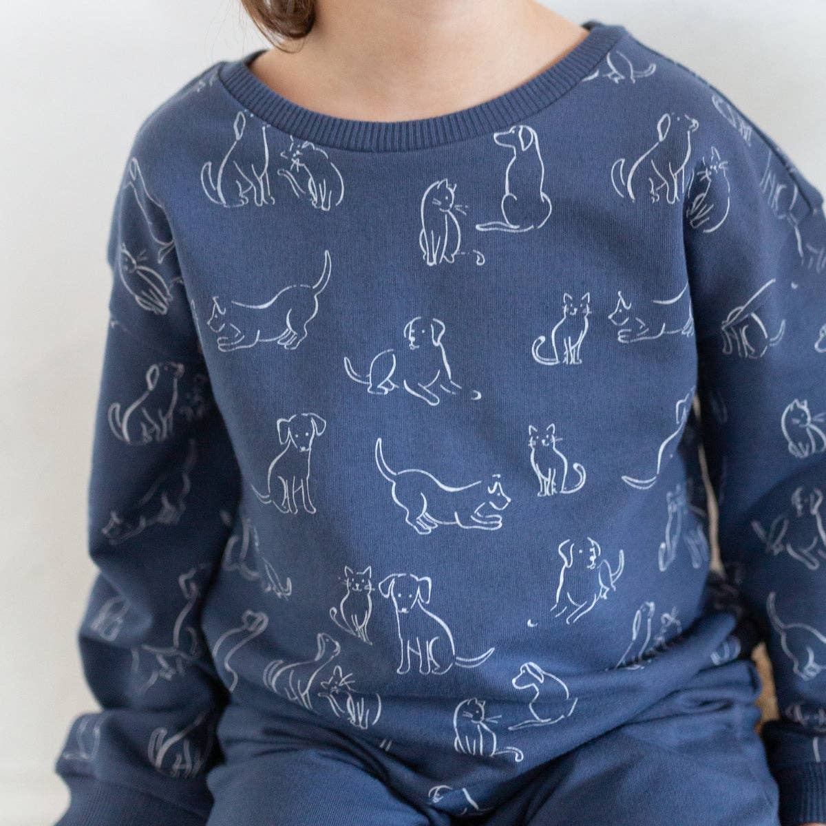 Frankie Sweatshirt in Navy Blue