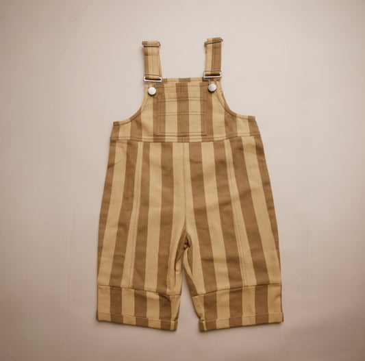 Claude & Co - Blythe Banoffee Stripe Dungaree