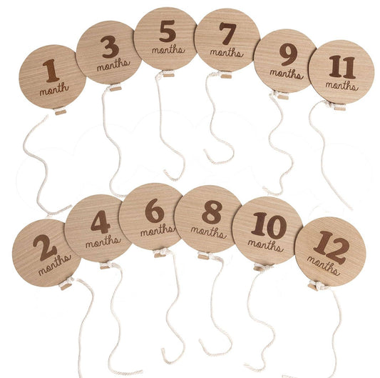 Kate & Milo - Balloon Milestone Photo Prop Cards