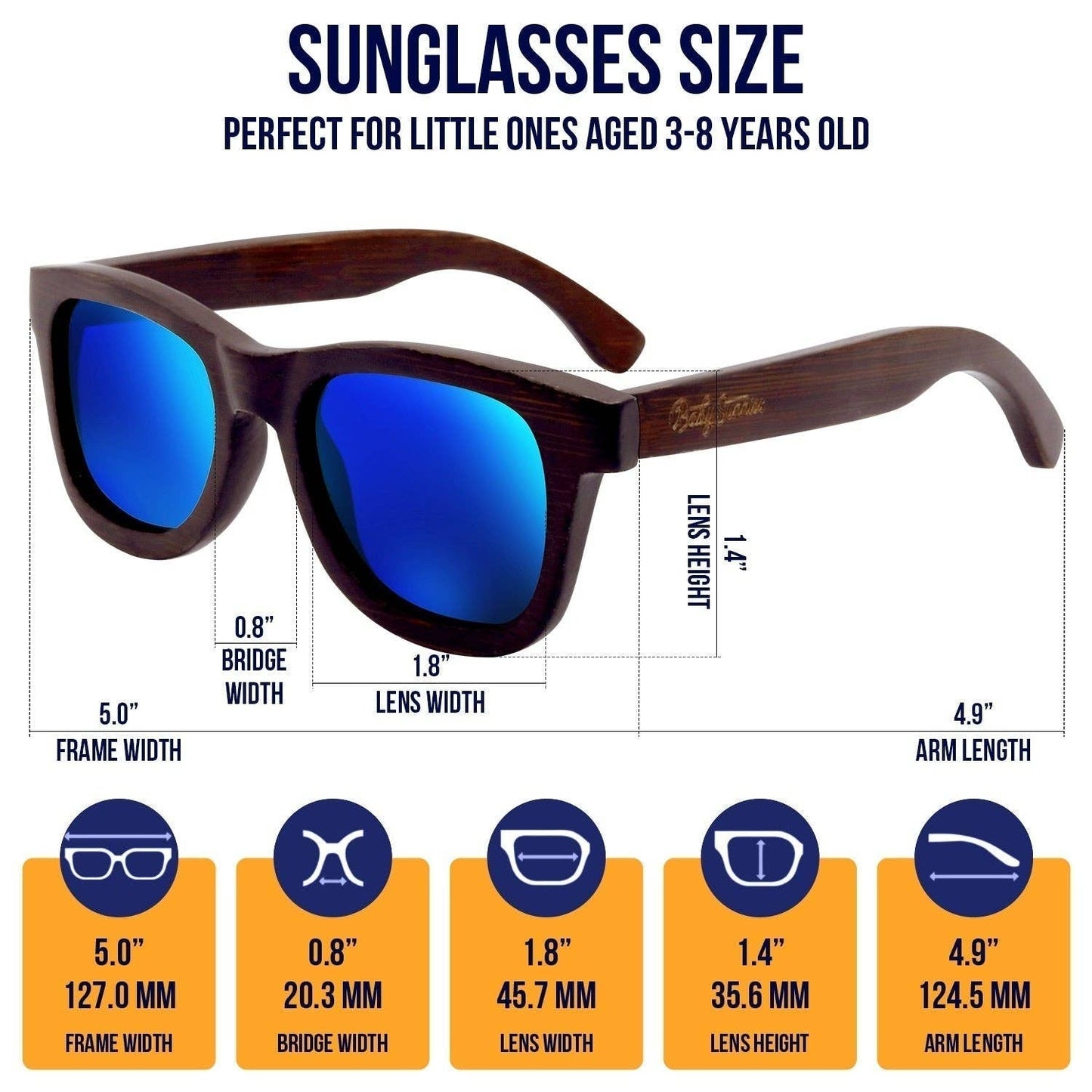 Baby Sunnies - Bamboo Polarized Baby Sunglasses 0-24 months