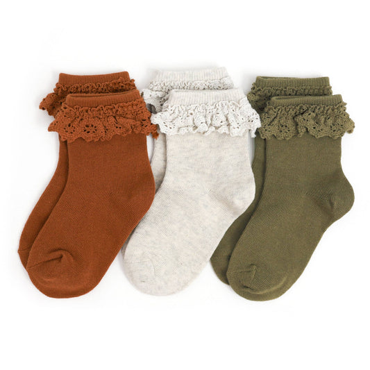 Little Stocking Co. - Roadtrip Lace Midi Sock 3-Pack
