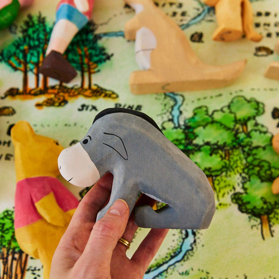 Sarah’s Silks - Eeyore Wooden Figure