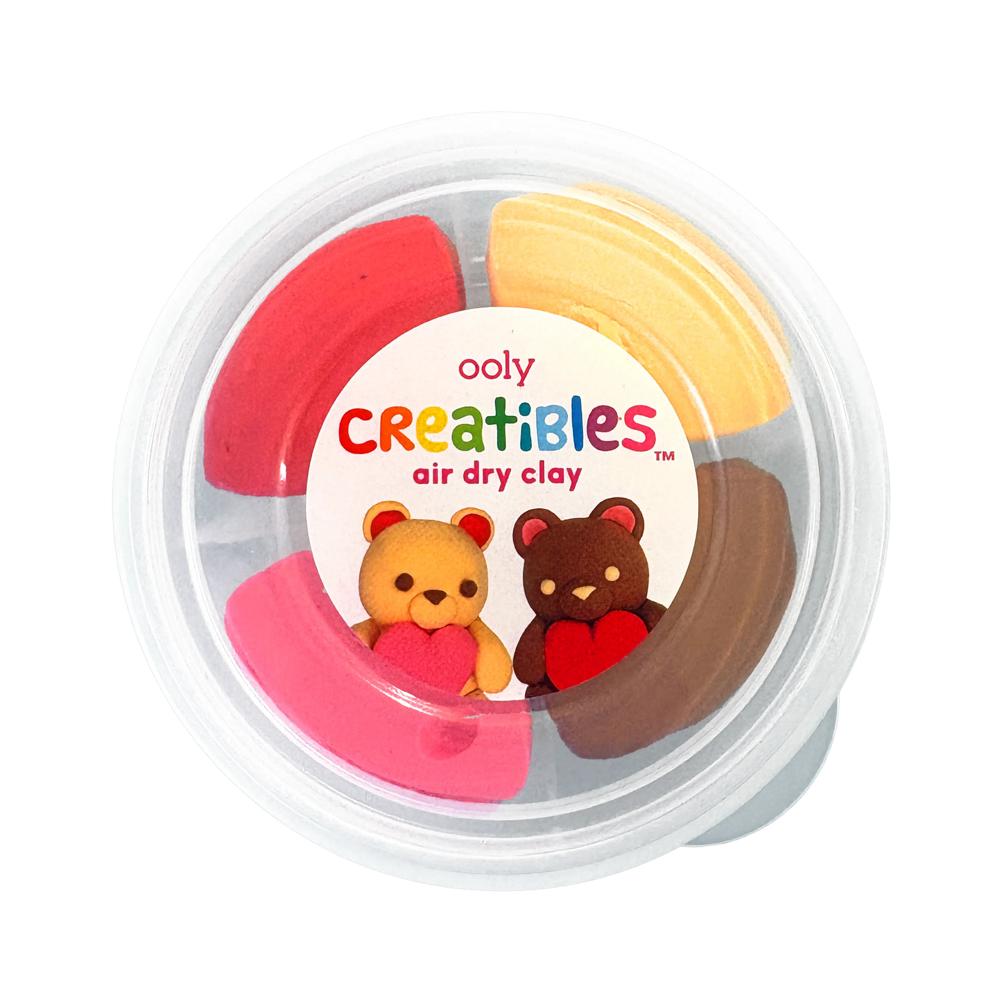 OOLY - Creatibles: Air Dry Clay BFFs Kit - Lovely Bears (Set of 4 C