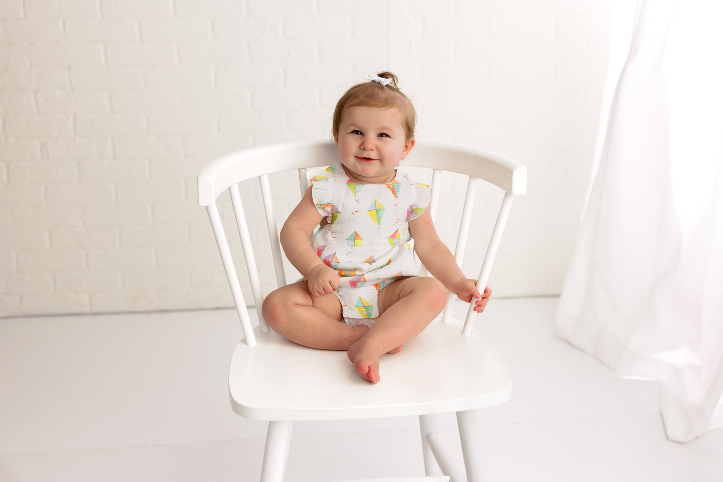 Nola Tawk - Reach for the Sky Organic Muslin Bubble Romper