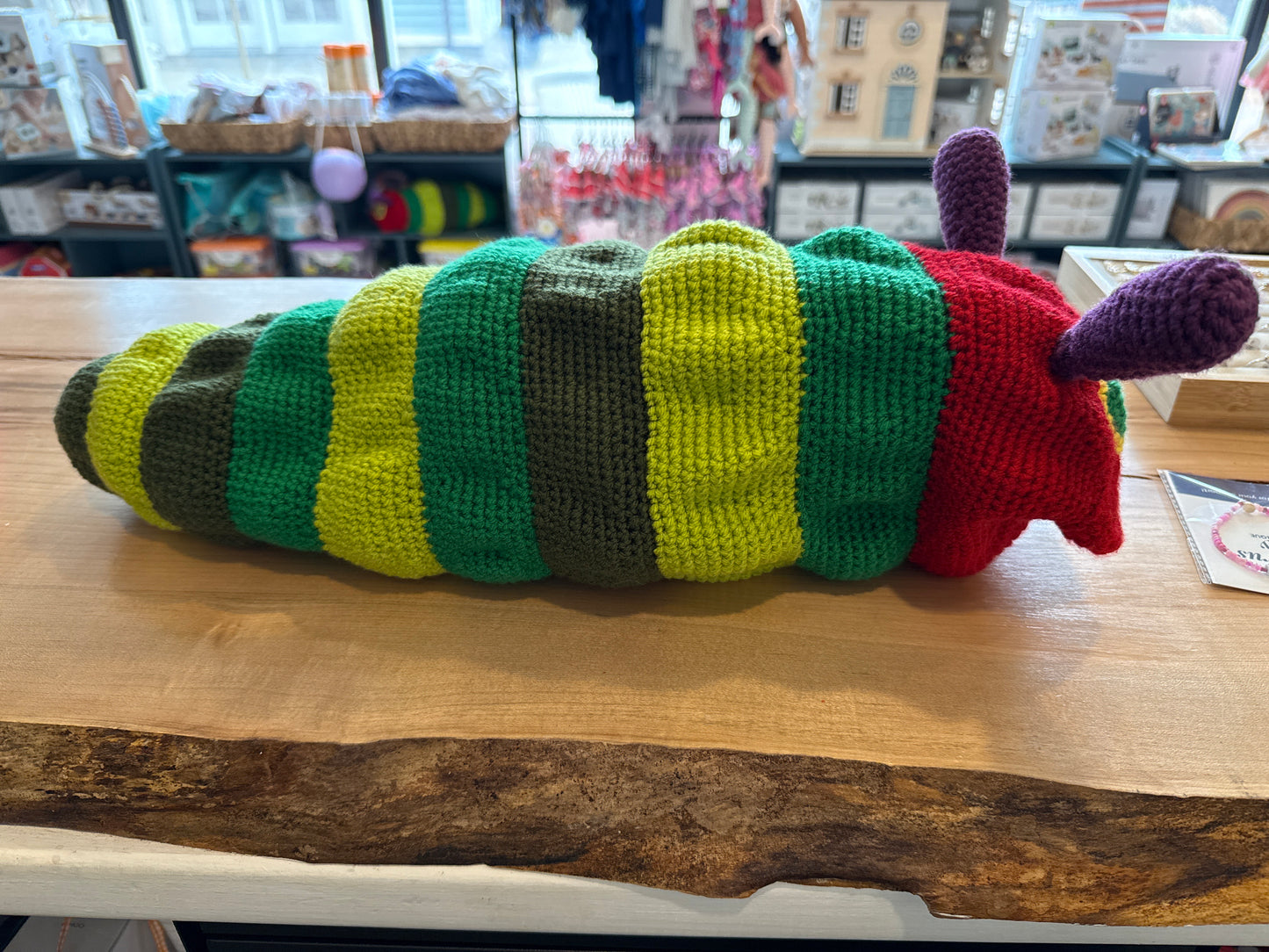 Handmade Crochet Toy - Eric Carle’s “The Very Hungry Caterpillar”