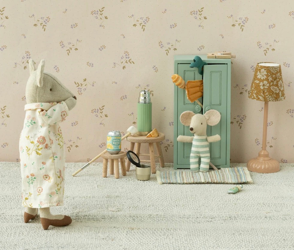 Maileg - Closet. Mouse - Soft Blue