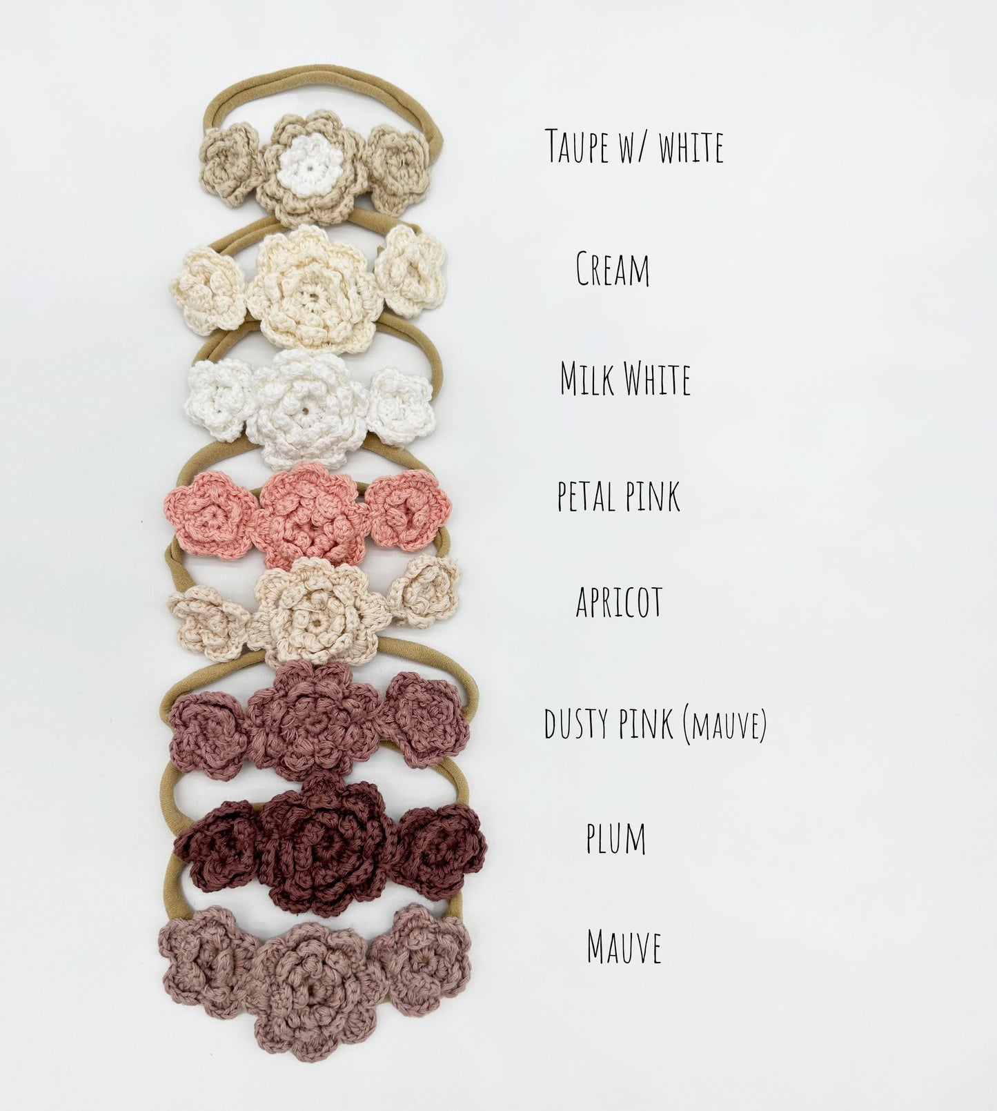 OLIVE & CRADLE - Crochet Flower Headband