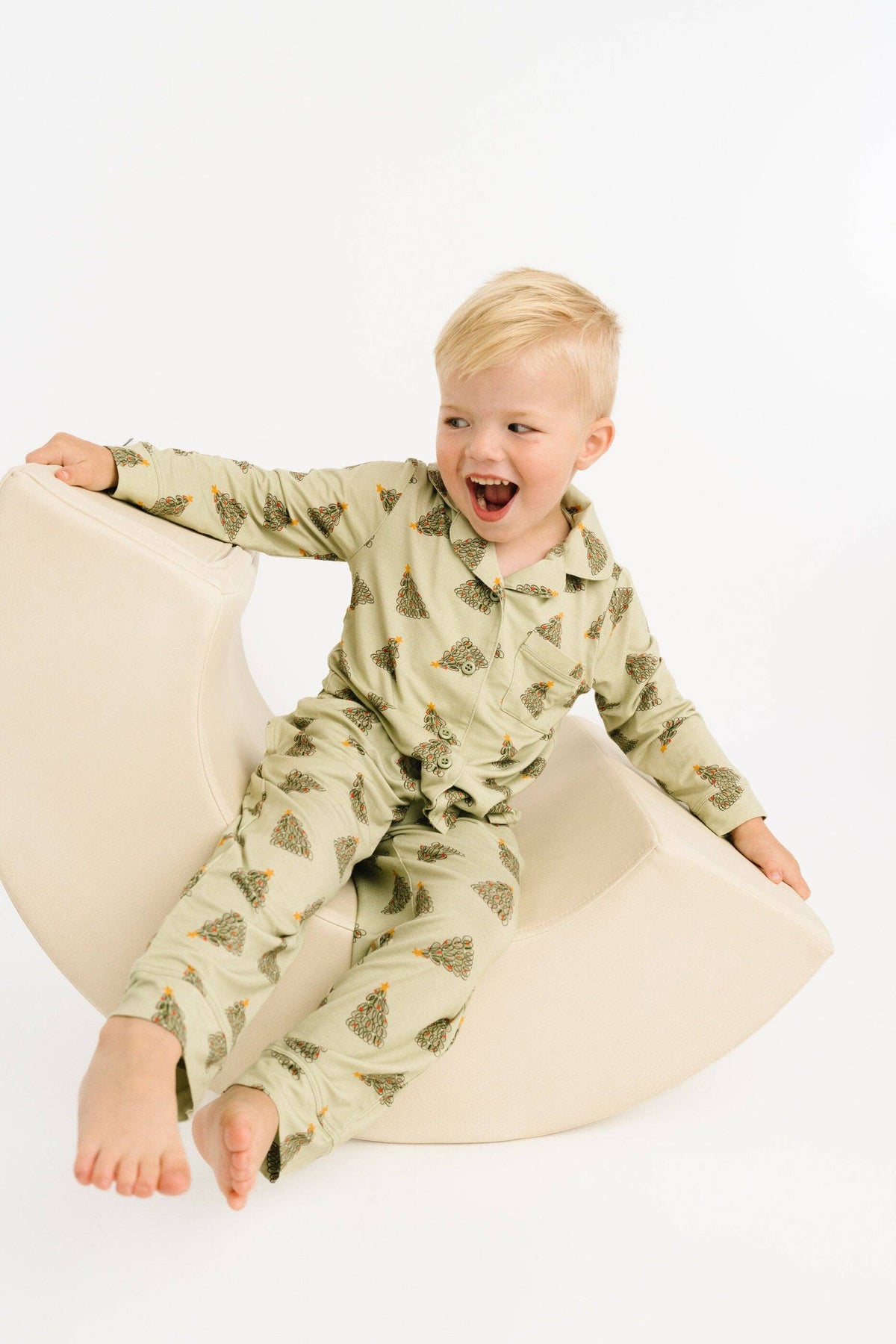 Little One Shop - Magical Trees Bamboo Button Up Set