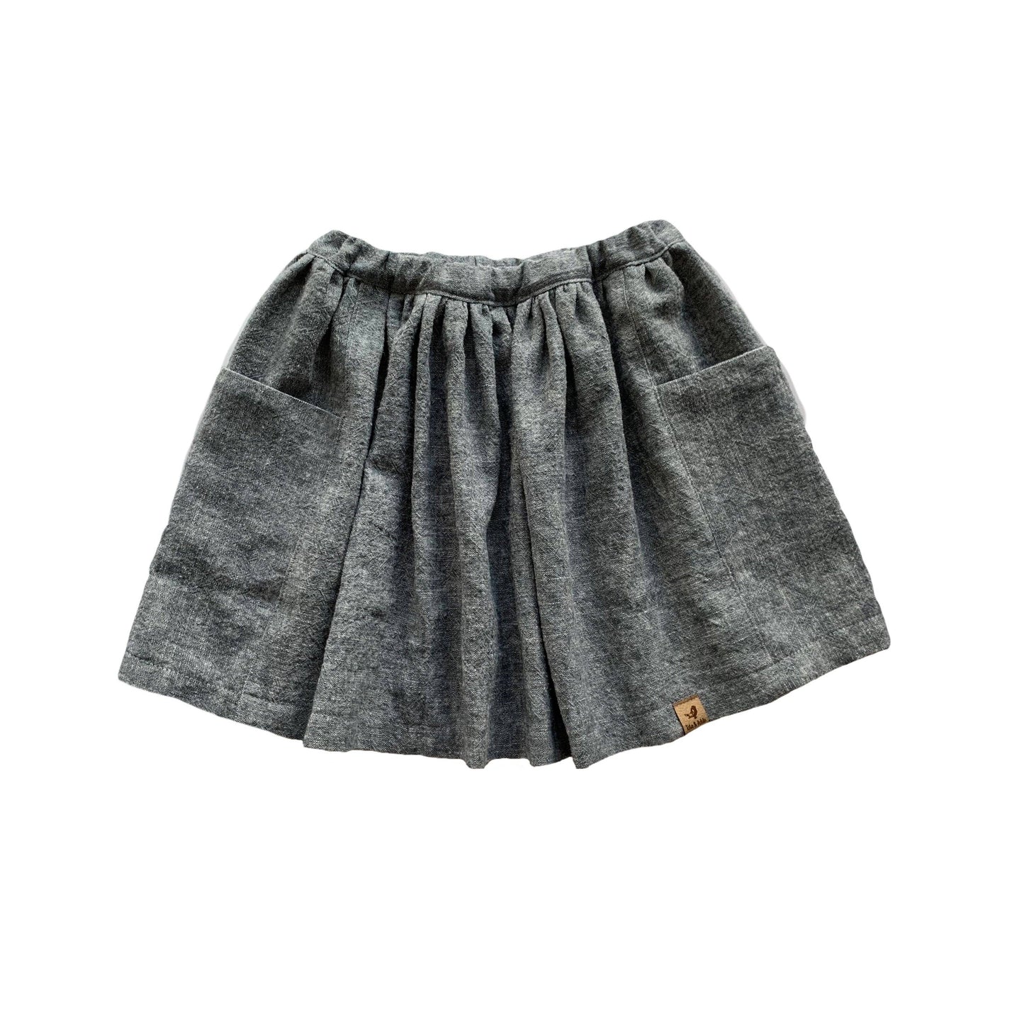 Tate & Adele - Rory Skirt with large side seam pockets and elastic waist