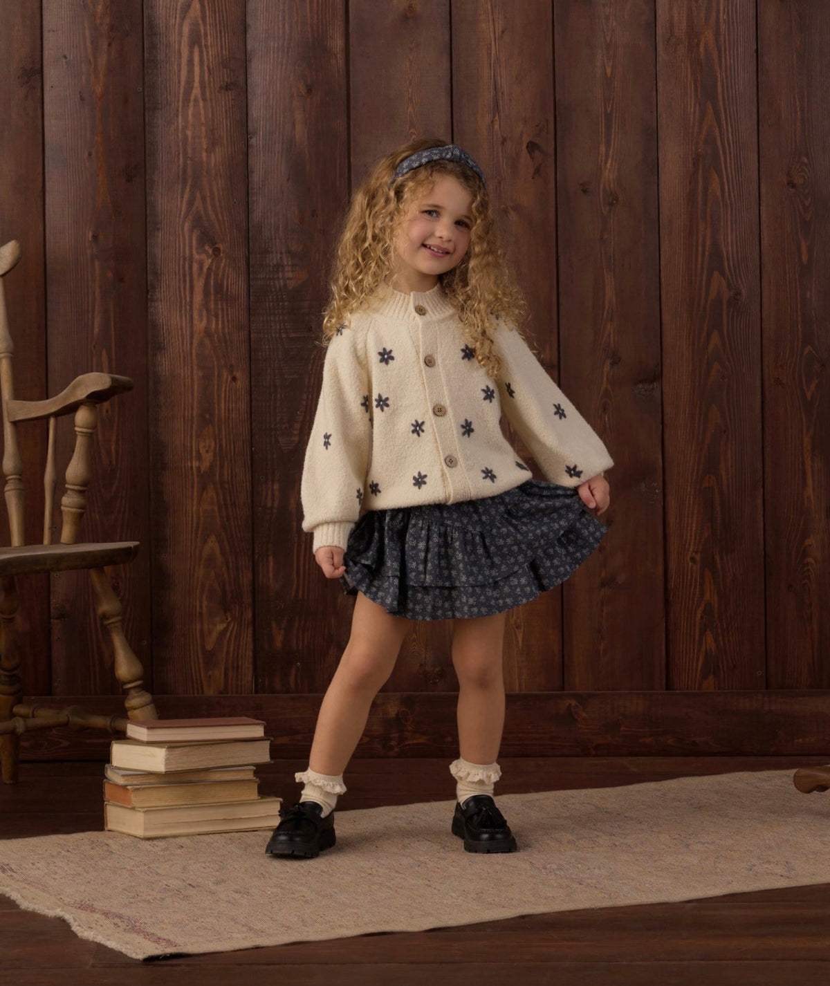 Rylee + Cru - Tulip Cardigan - Midnight Daisy