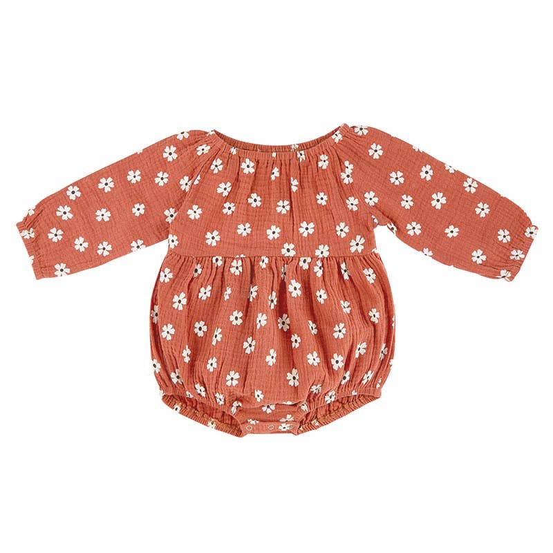Stephan Baby by Creative Brands - Long Sleeve Romper - Floral