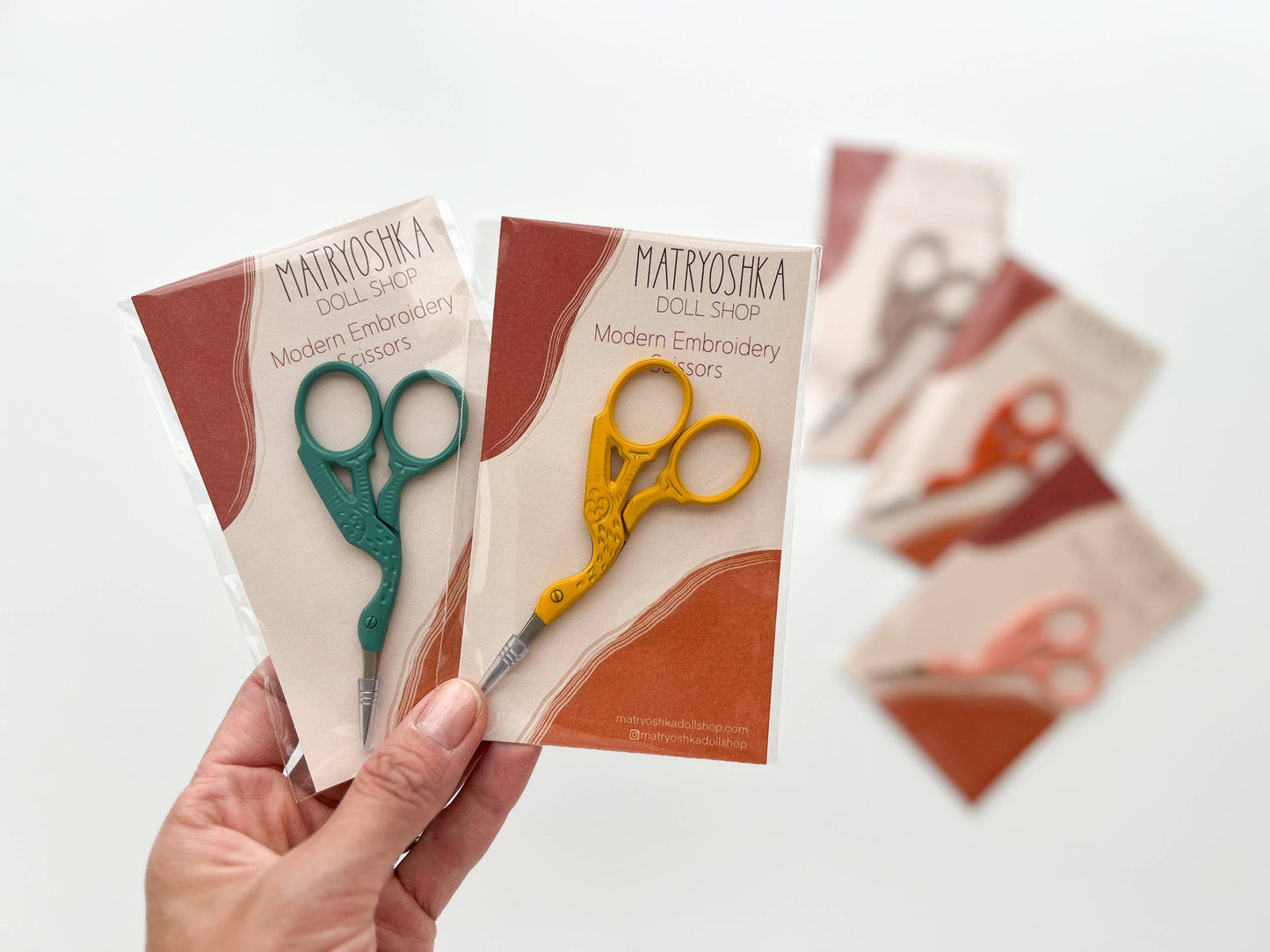 Matryoshka Doll Shop - Bird scissors, small sewing scissors, stork scissors