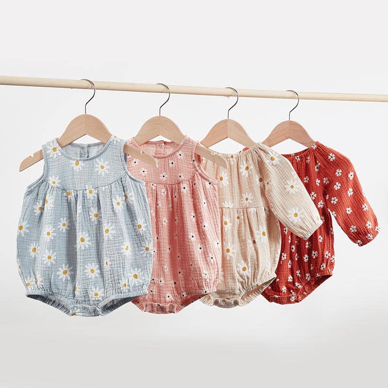 Stephan Baby by Creative Brands - Long Sleeve Romper - Floral