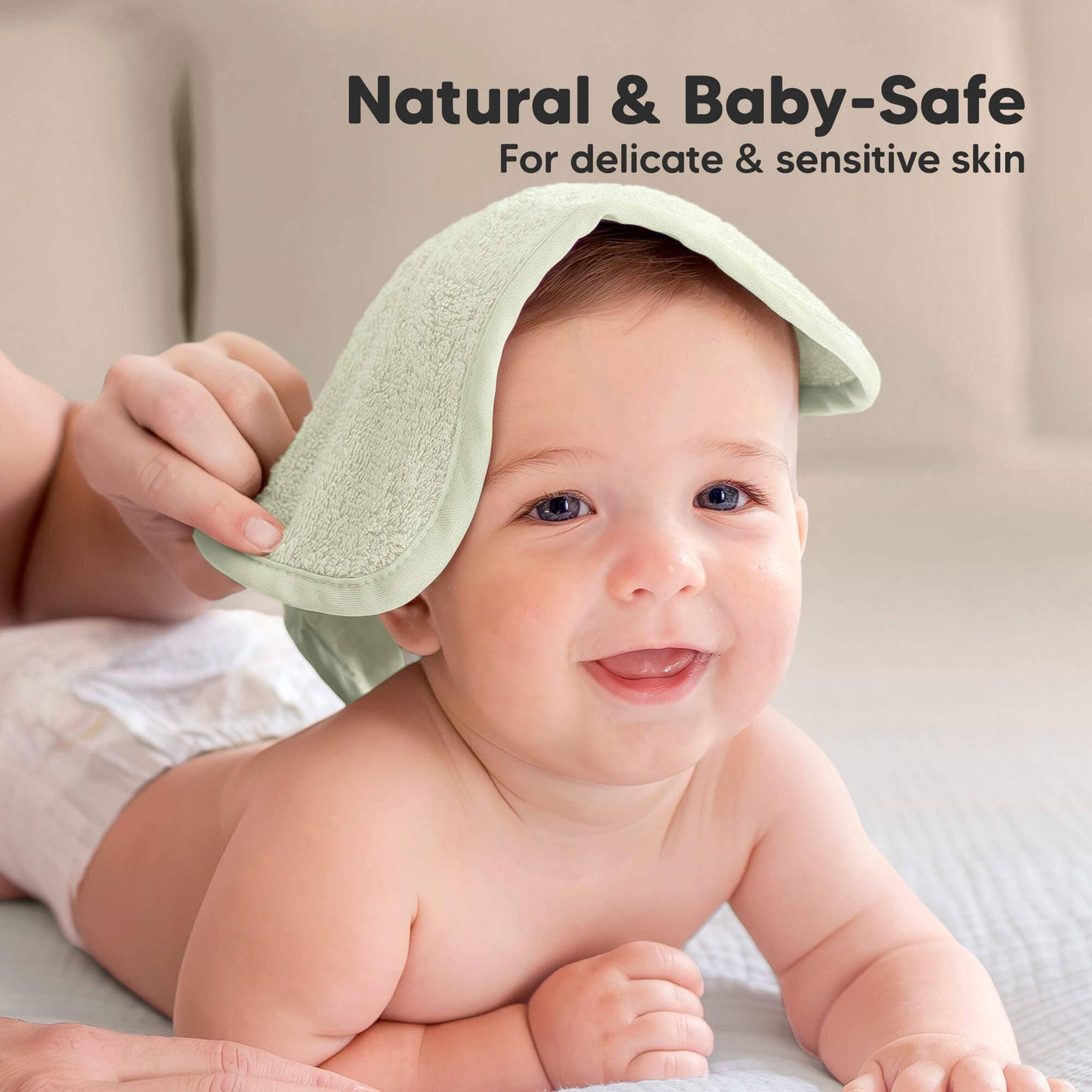 KeaBabies - 6-Pack Baby Wash Cloths