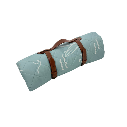 Sweet P Baby Co. - Sage Surfer Quilted Water Resistant Beach Mat