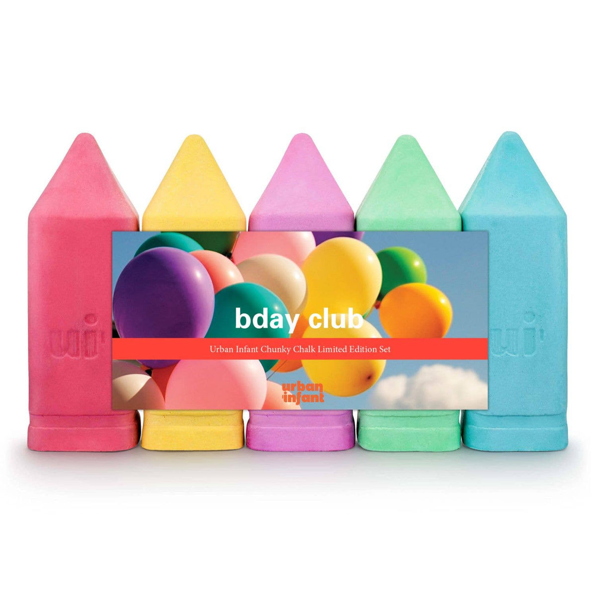 Urban Infant - Kids Chunky Sidewalk Chalk -  Non-Toxic - Birthday