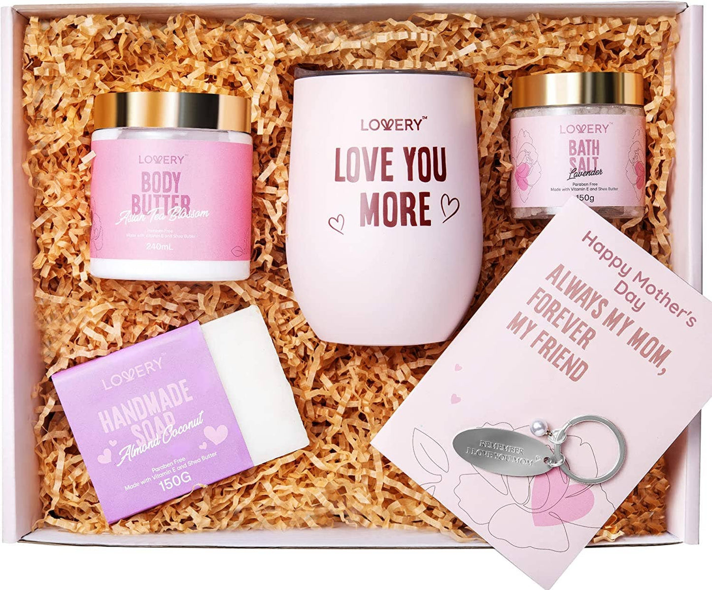 Lovery - Mothers Day Gifts for Mom, Mother's Day Cards with Spa Body