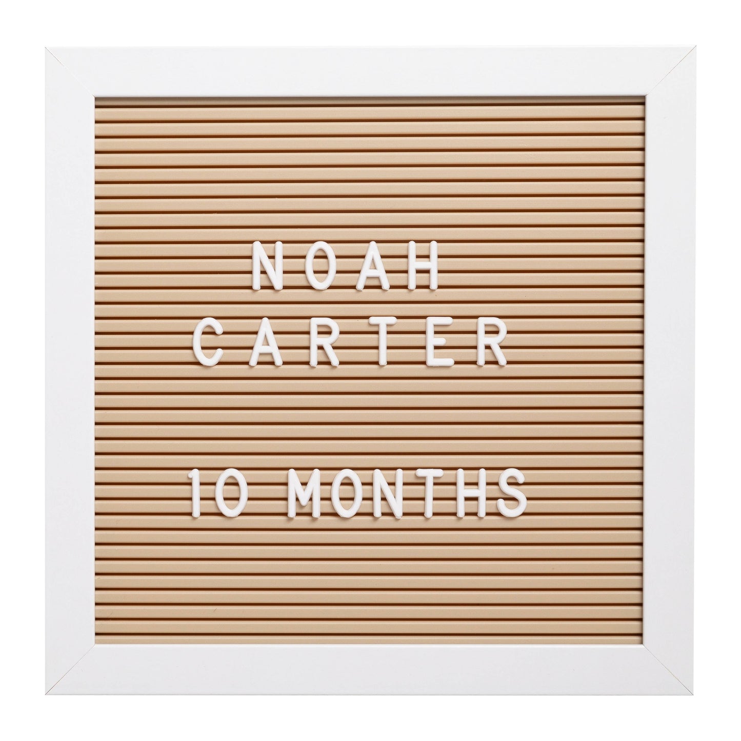 Kate & Milo - Taupe Letterboard, Baby Nursery Decor, Changeable