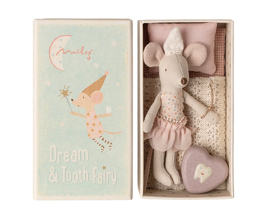 Maileg - Tooth Fairy Mouse, Little Sister in Matchbox