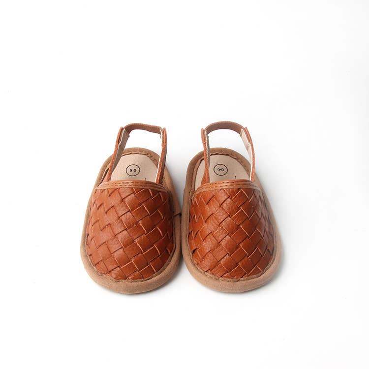 Babe Basics - Woven Leather Baby Sandals