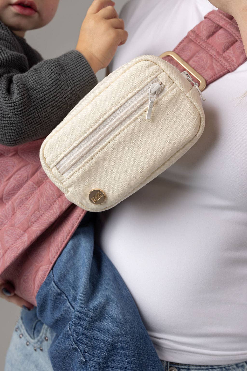 Mabē Baby Carriers - The Monarch Accessory Bag - Natural Ivory