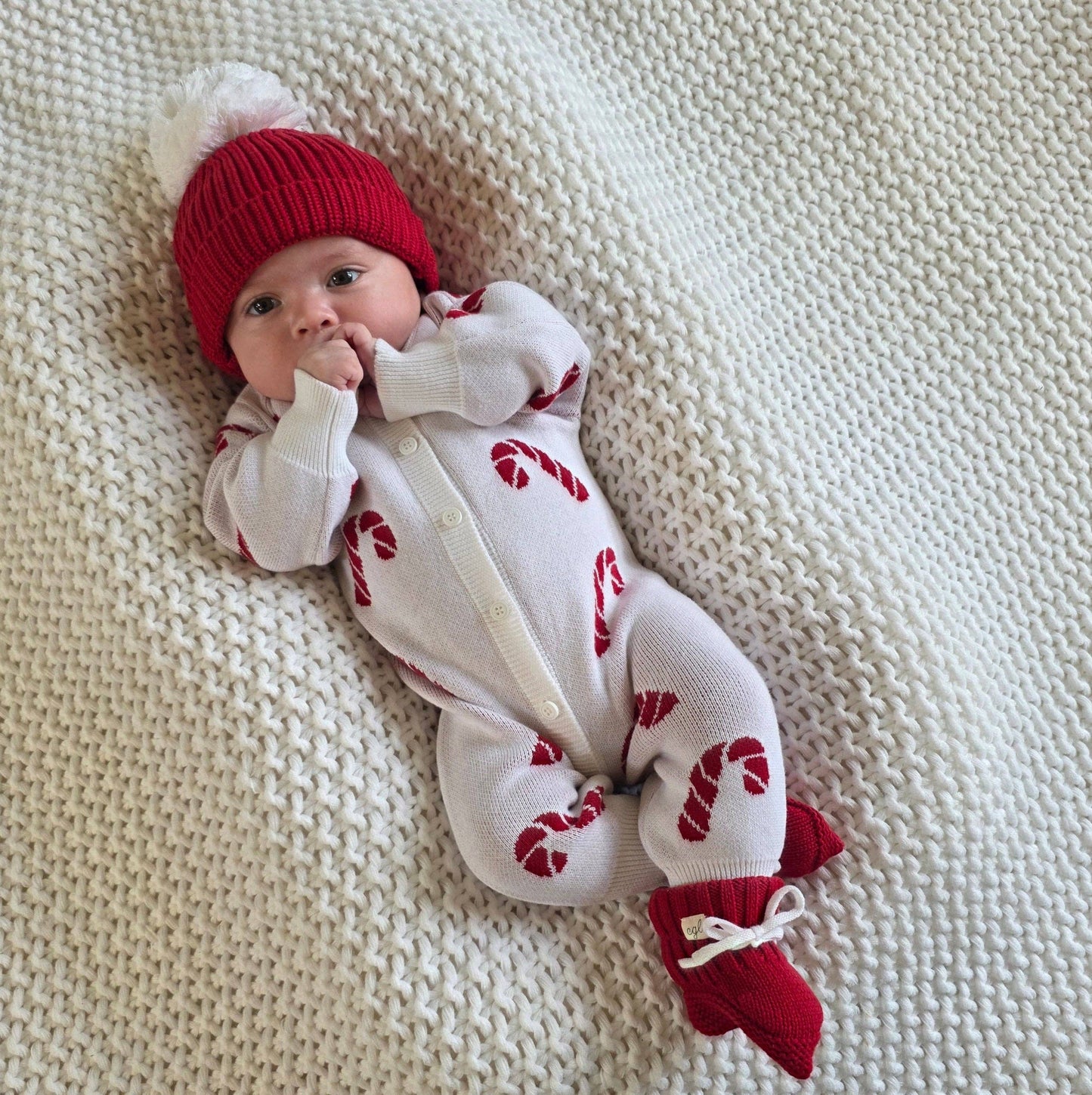 CG Lane Co - BABY BOOTIES - RED