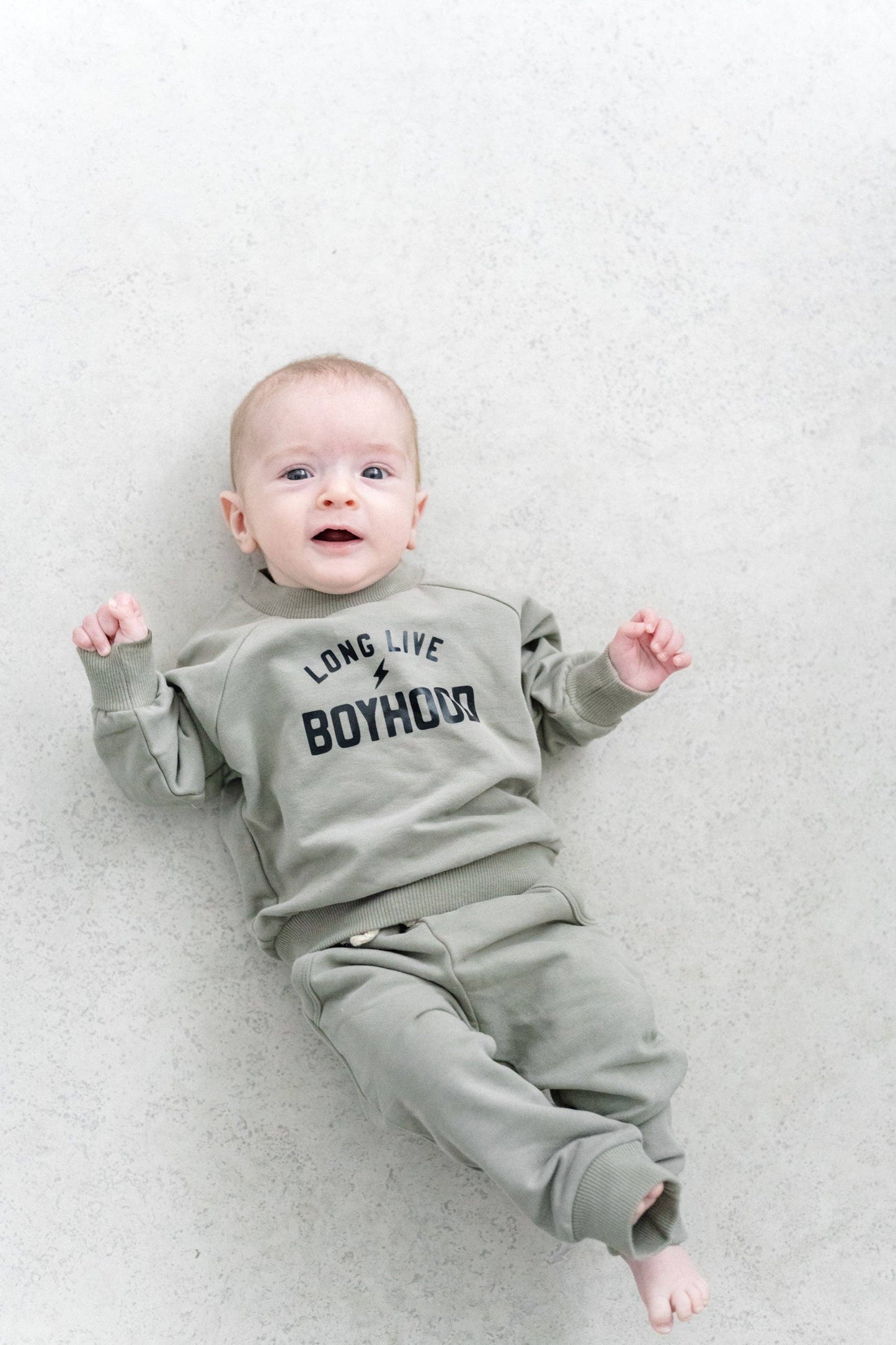 Tiny toes Baby Co - Long Live Boyhood organic lounge set