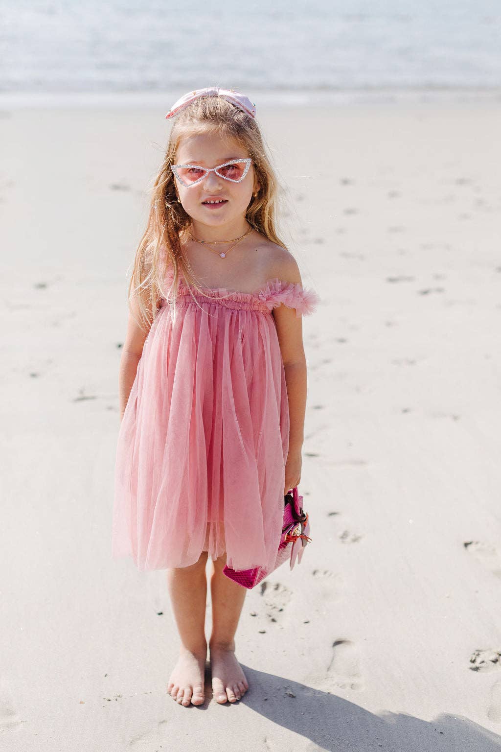 Morgan Mae Kids - Dress || Blush Tulle Ruffle Dress