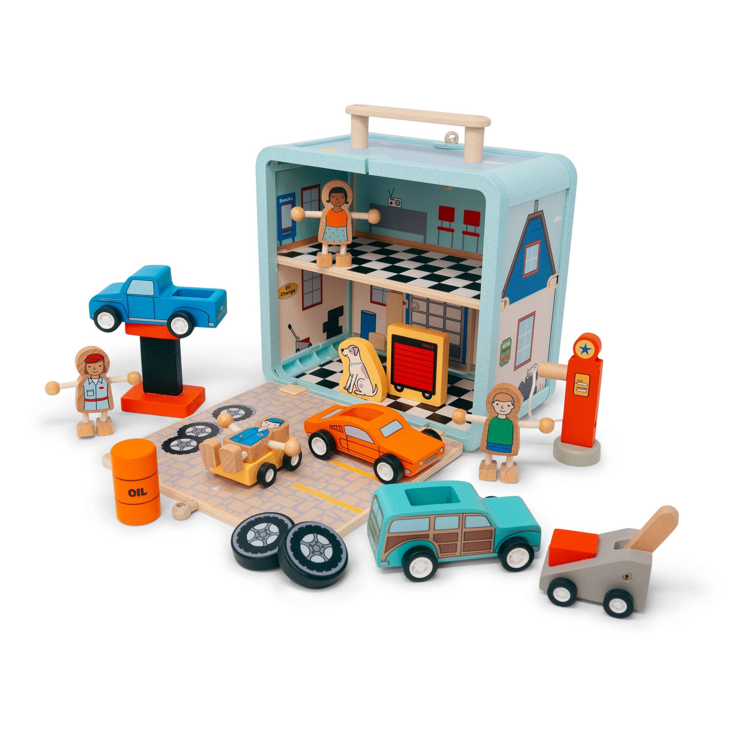 Jack Rabbit Creations - Suitcase Series: Auto Repair Shop