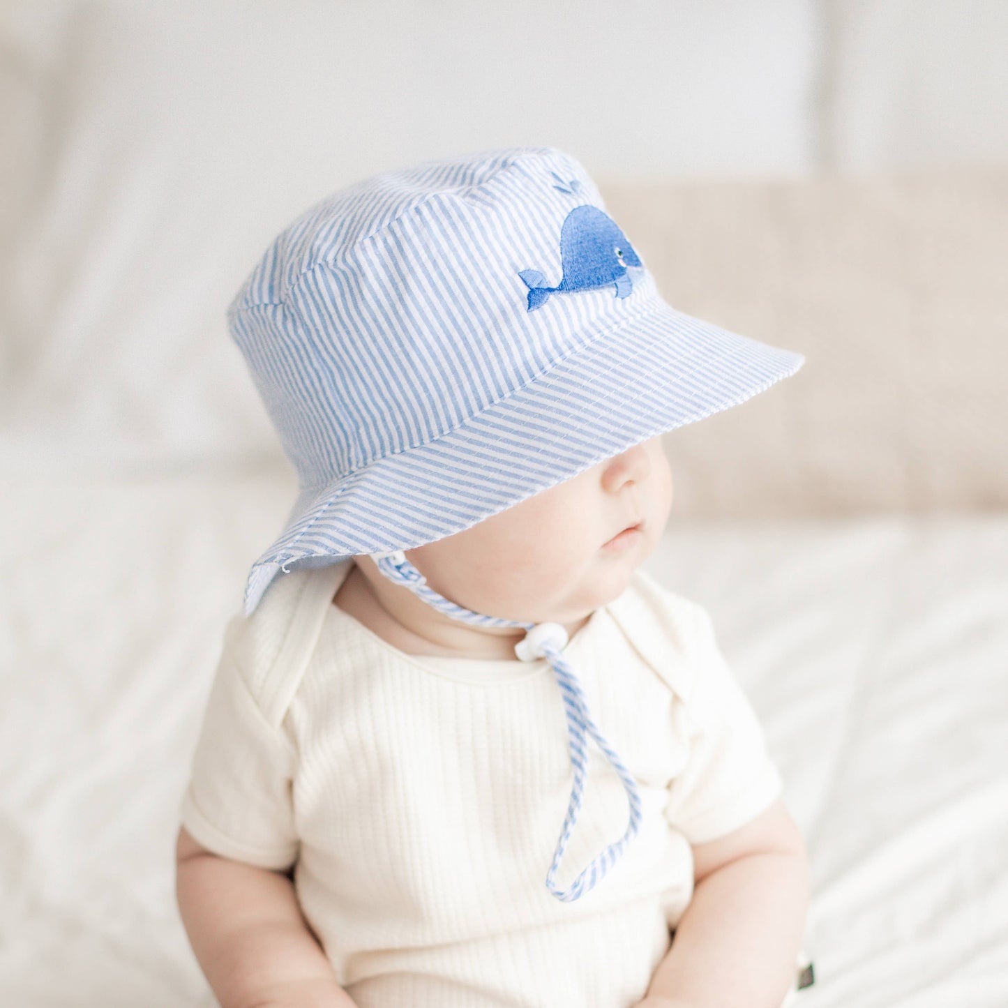 Huggalugs - Whale Bucket Hat UPF 50+ Baby & Toddler