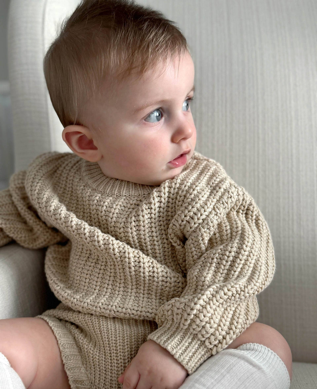 OLIVE & CRADLE - Chunky Knit Sweater Pastels