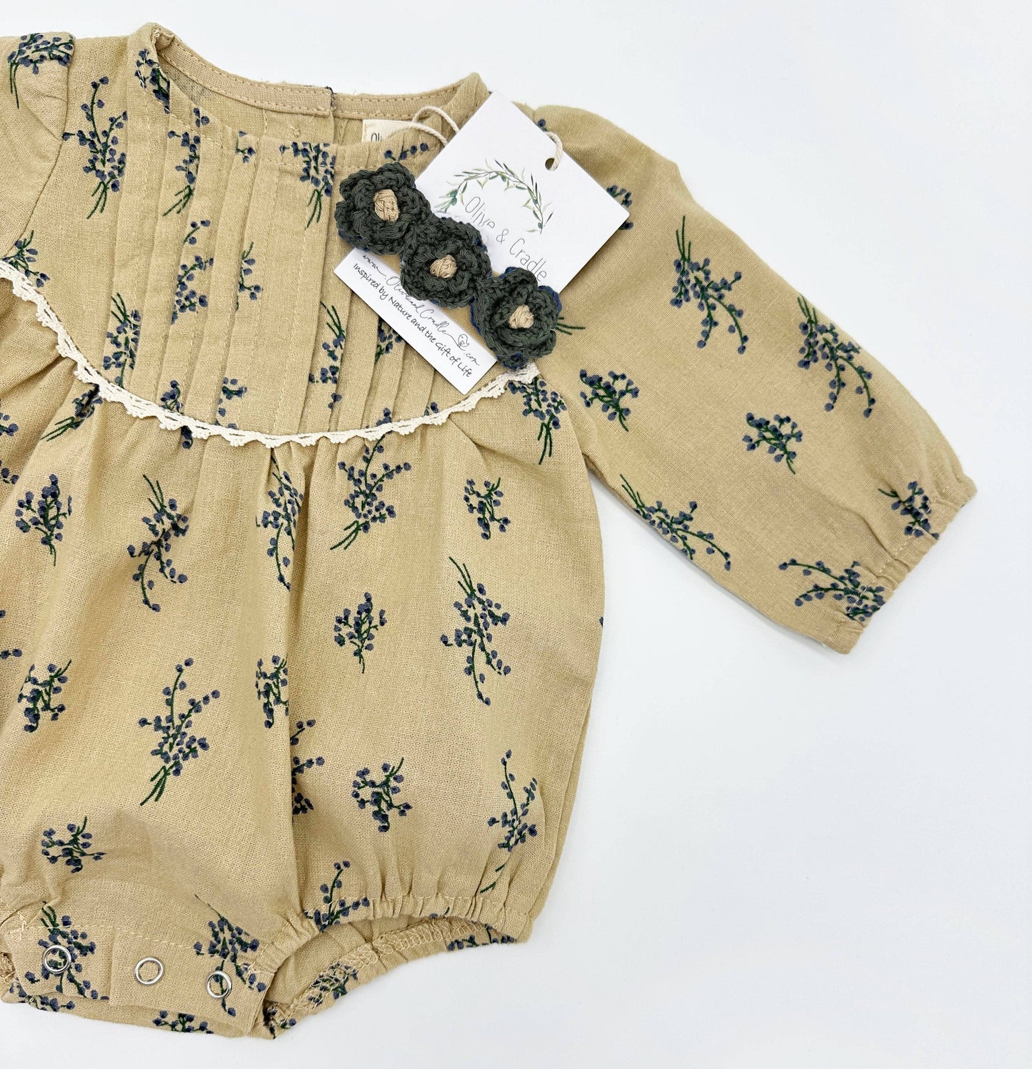 OLIVE & CRADLE - Mabel Long Sleeve Romper