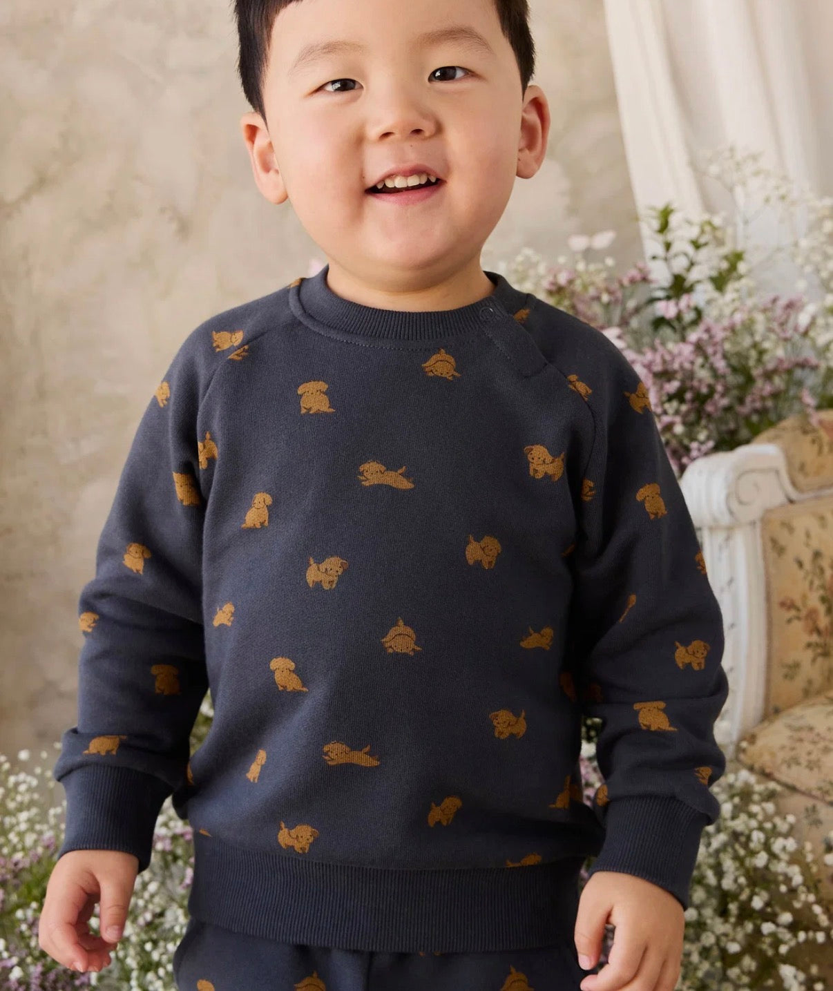 Jamie Kay - Organic Cotton Flynn Sweatshirt - Playful Milo Captain