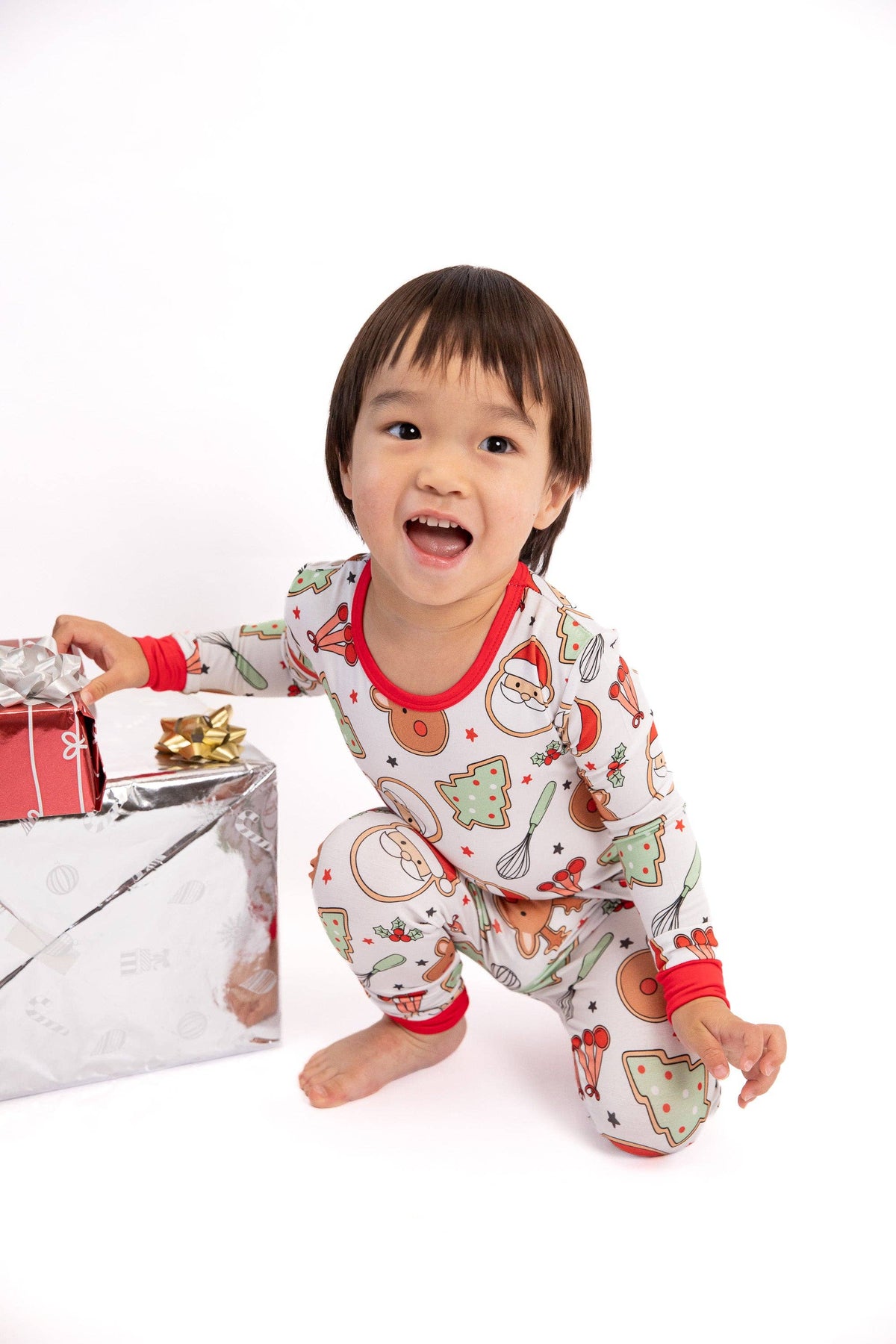 Tiny toes Baby Co - Christmas Cookies Bamboo Toddler 2 Piece Set
