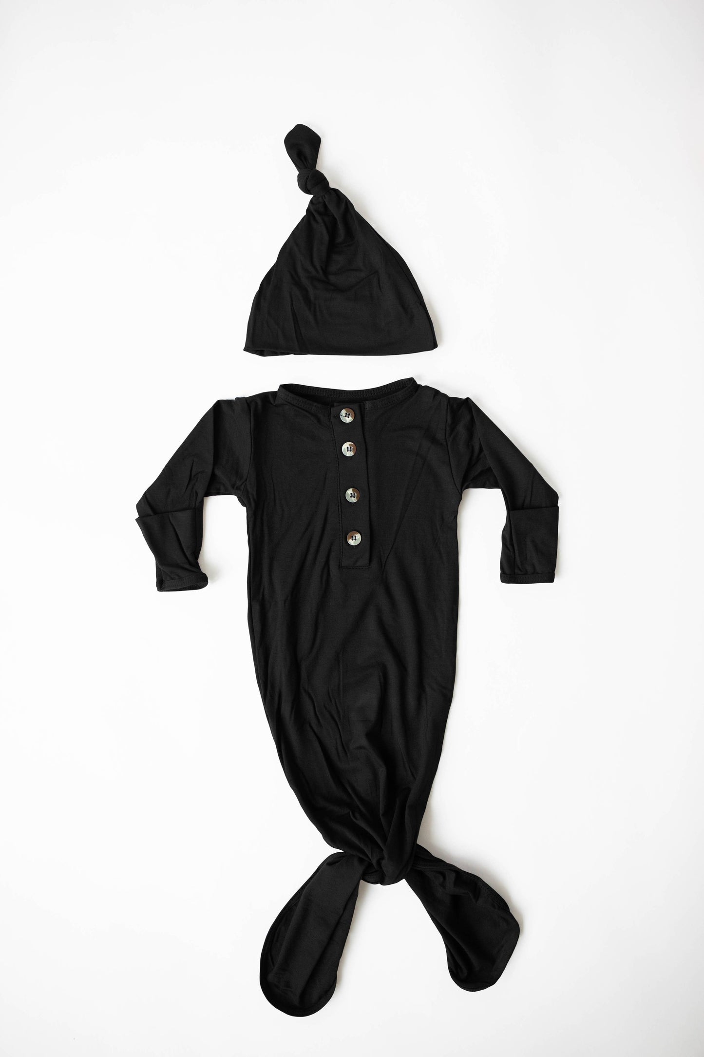 Stroller Society - Newborn Knotted Baby Gown and Hat Sets - Baby Clothing