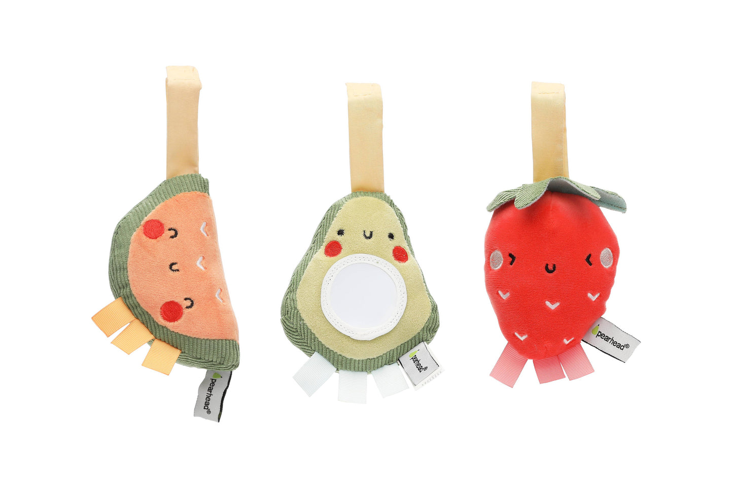 Pearhead - Fruit Stroller Toys, Set of 3