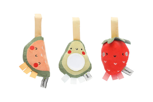 Pearhead - Fruit Stroller Toys, Set of 3