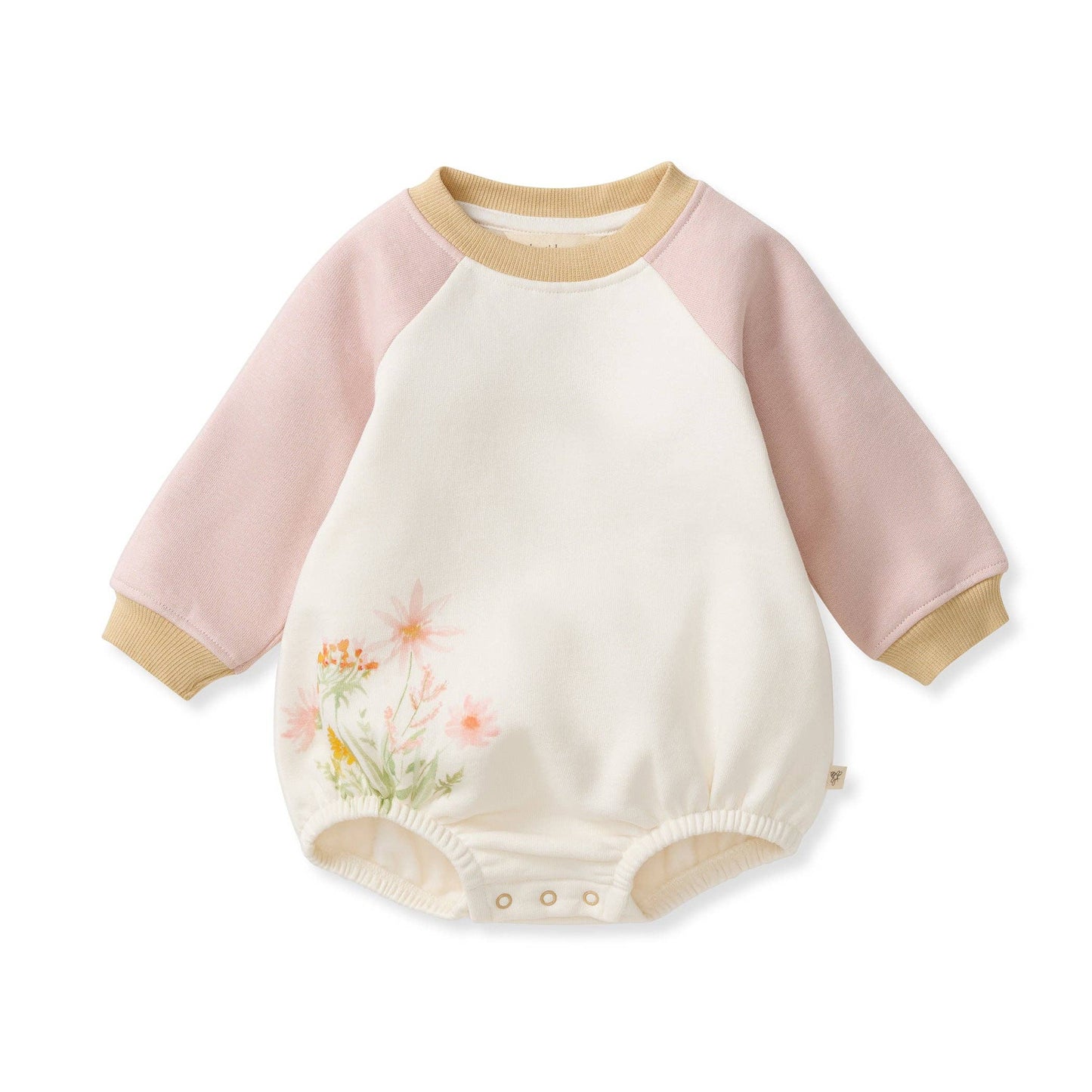 Burt's Bees Baby - Wild Floral Sweatshirt Bodysuit